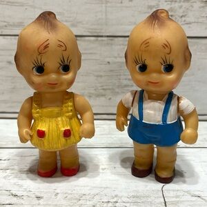 Vintage 60s Boy and Girl with Moveable Head arms and Legs.